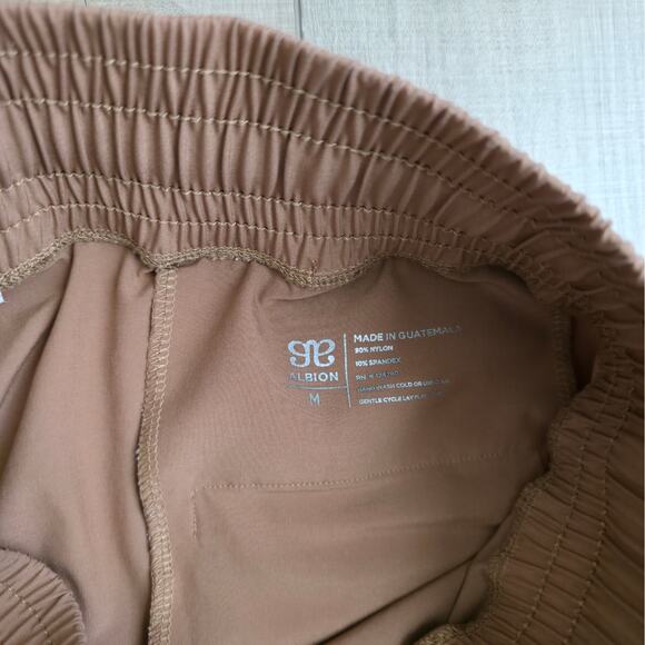 Albion Fit Jetsetter Jogger Brown Activewear Pants Women Sz M Petite - Picture 6 of 10